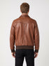 Men SR Real Leather Bomber Jacket Style - 638