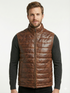 Men LHF Lambskin Sleeveless Puffer Vest Style - 1183
