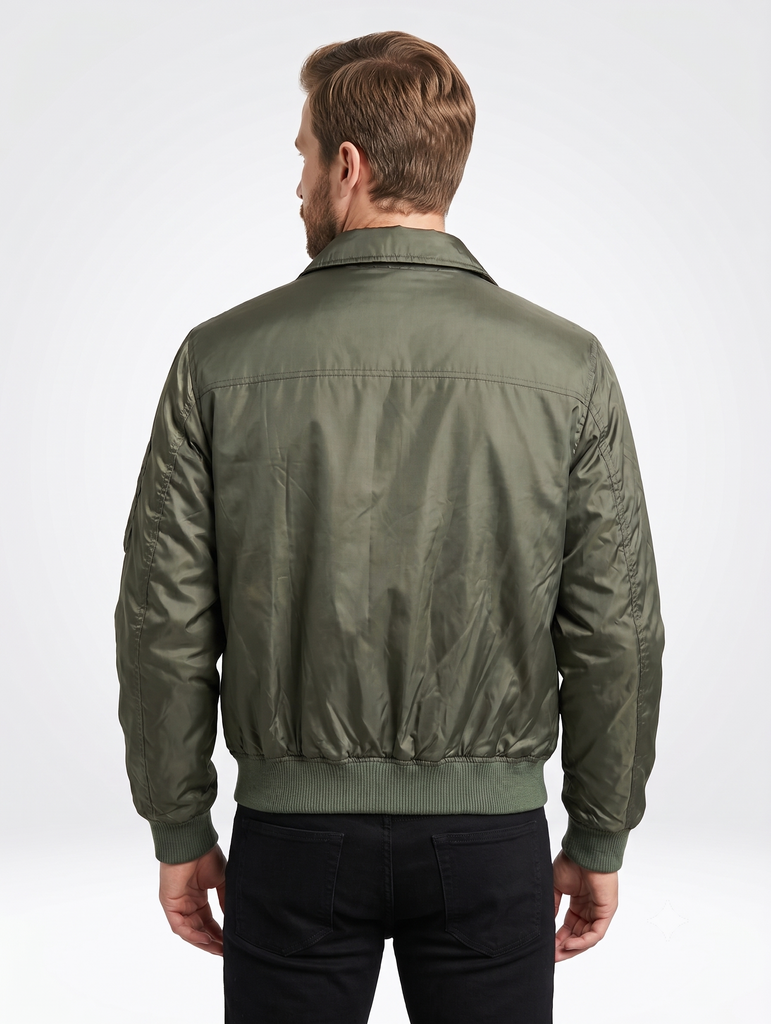 Men Top Gun Maverick Military Inspired CWU Flight Bomber Jacket Style - 910