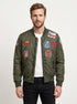 Men Military Inspired CWU Flight Bomber Fabric Jacket Style - 1208