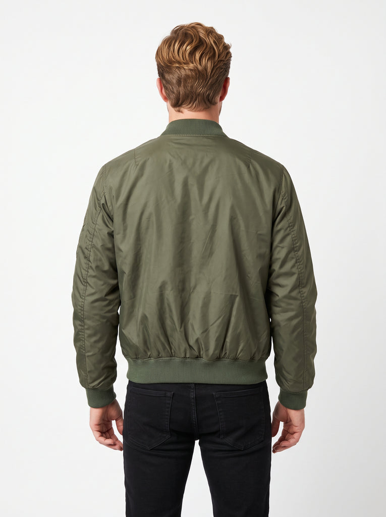 Men Military Inspired CWU Flight Bomber Fabric Jacket Style - 1208