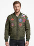 Men Military Inspired CWU Flight Bomber Fabric Jacket Style - 1208