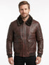 Men Alex-2 Cafe Racer Brown Real Leather Jacket Style - 778