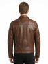 Men LP Biker cafe racer Real Leather Jacket Style - 450