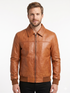 Men HRTN Real Leather Bomber Jacket Style -382