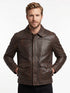 Men Raiders of The Lost Indiana Jacket Vintage Brown Distressed Leather Harrison Jacket Style - 998