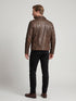 Men Raiders of The Lost Indiana Jacket Vintage Brown Distressed Leather Harrison Jacket Style - 998