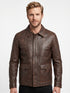 Men Raiders of The Lost Indiana Jacket Vintage Brown Distressed Leather Harrison Jacket Style - 998