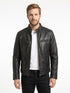 Men Sword Biker Real Leather Jacket Style - 134