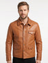 Men YRTC Biker Cafe Racer Leather Jacket Style - 957