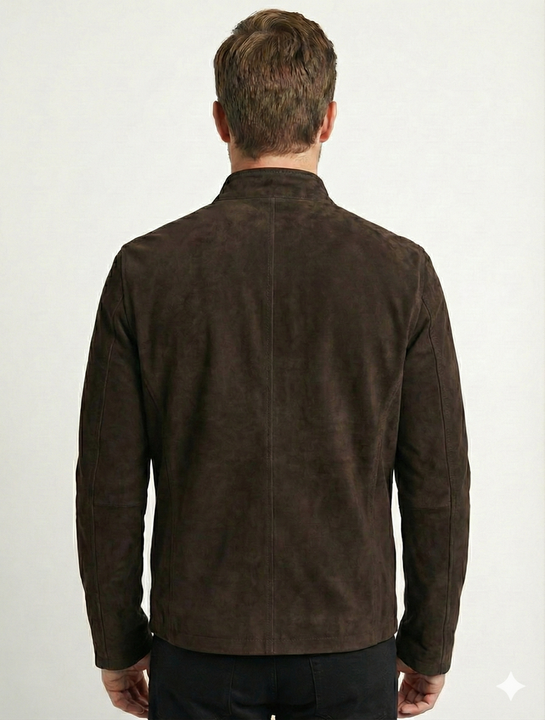 Men JB Suede Biker Leather Jacket Style - 95