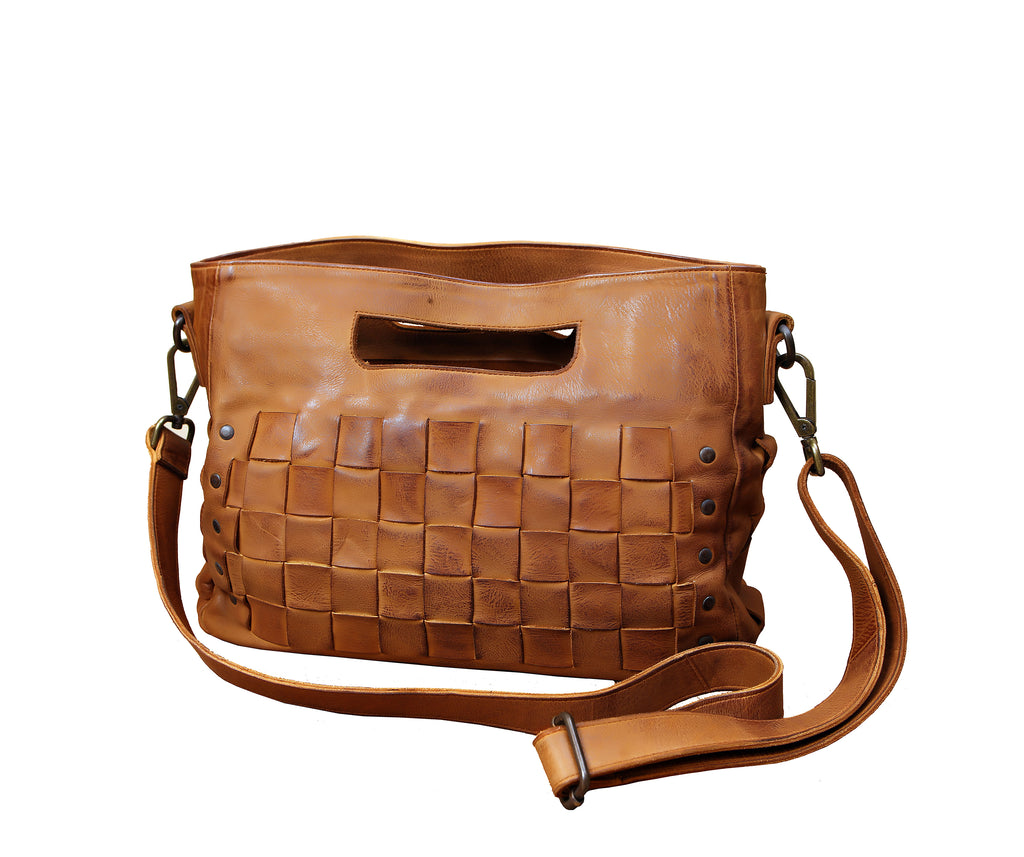 Women's Genuine Cow Hide vintage Full Grain Real Shoulder Cross Body Handbag