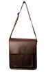 Men Shoulder Crossbody Pull-up Leather Bag for travel and office