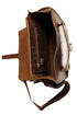 Men Shoulder Crossbody Pull-up Leather Bag for travel and office