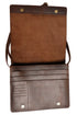 Men Leather Messenger Shoulder Bag - Fits 13 to 14 Inch Laptop - Medium/Large Work Bag For A4 Notebooks