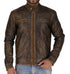 Men TS Cafe Racer Leather Jacket Style - 311
