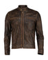 Men TS Cafe Racer Leather Jacket Style - 311