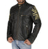 Men Union Jack Biker Leather Jacket Style - 769