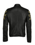 Men Union Jack Biker Leather Jacket Style - 769