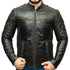 Men Ultimate Biker Distress Cafe Racer Real Leather Jacket Style - 388