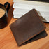 Men Genuine Crazy Horse Leather Wallet