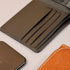 Men Genuine Leather RFID Blocking Bifold Black Wallet Sleek Design