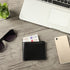 Men Genuine Leather RFID Blocking Bifold Black Wallet Sleek Design