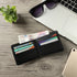 Men Genuine Leather RFID Blocking Bifold Black Wallet Sleek Design