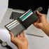 Mens Genuine Leather RFID Blocking Bifold Wallet Sleek Design with Strap
