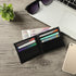 Mens Genuine Leather RFID Blocking Bifold Wallet Sleek Design with Strap