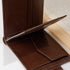 Mens Genuine Leather RFID Blocking Bifold Wallet Sleek Design with Strap