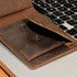 Men Genuine Pull-up Leather Wallet with Coin Pocket