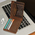 Men Genuine Pull-up Leather Wallet with Coin Pocket