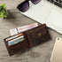 Men Genuine Pull-up Leather Wallet with Coin Pocket