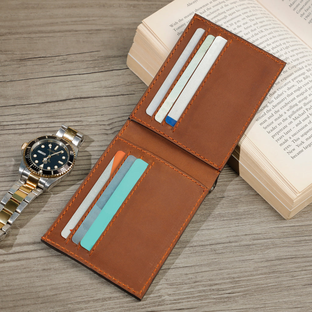 Men Real Leather Crocodile Embossed Wallet Sleek Design