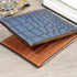 Men Real Leather Crocodile Embossed Wallet Sleek Design