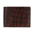 Men Real Leather Crocodile Embossed Wallet Sleek Design