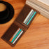 Men Real Leather Crocodile Embossed Wallet Sleek Design
