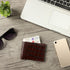Men Real Leather Crocodile Embossed Wallet Sleek Design
