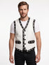 Men Real Leather Lambskin The Warriors Vest Style - 356