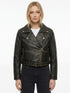 Women BO Cropped Washed Real Leather Jacket Style - 1206