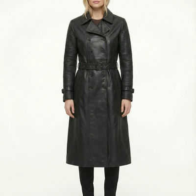 Women BRB Real Leather Trench Coat Soft Lambskin Style - 625