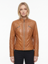 Women Giacca Real Leather Biker Jacket Soft Lambskin Style - 384