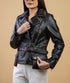 Women BN Real Leather Biker Distress Vintage Jacket Soft Lambskin Style - 772