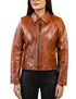 Women Jennifer Lopez Real Leather Lambskin Leather Jacket Style - 750