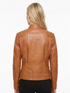 Women Koza Real Leather Biker Jacket Soft Lambskin Style - 454