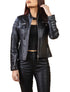 Woman Real Leather Biker Quilted Jacket Soft Lambskin