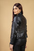 Woman Real Leather Biker Quilted Jacket Soft Lambskin