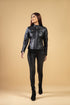 Woman Real Leather Biker Quilted Jacket Soft Lambskin