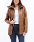 Women Noda-2 Real Three-quarter Lambskin Leather Coat Style - 969